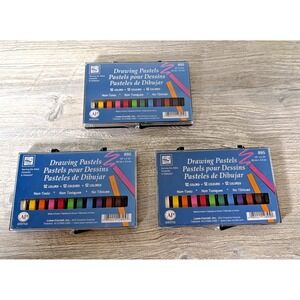 3 New Packs Of 12 Loew Cornell Drawing Pastels 895 Artist Ceramist Hobbyist